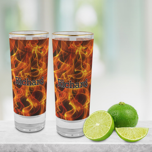 Fire Glass Shot Glass - 2 oz - LIFESTYLE