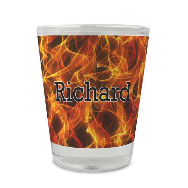 Custom Fire Glass Shot Glass - 1.5 oz - Single (Personalized)