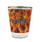 Fire Glass Shot Glass - With gold rim - FRONT