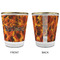 Fire Glass Shot Glass - with gold rim - APPROVAL