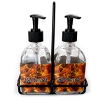 Fire Glass Soap & Lotion Bottle Set (Personalized)