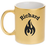 Fire Metallic Gold Mug (Personalized)