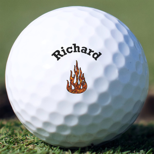 Custom Fire Golf Balls - Titleist Pro V1 - Set of 3 (Personalized)