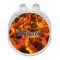 Fire Golf Ball Marker - Hat Clip - Silver