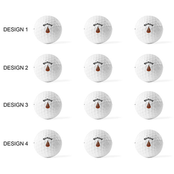 Fire Golf Balls - Titleist - Set of 12 - APPROVAL