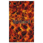 Fire Golf Towel - Poly-Cotton Blend w/ Name or Text