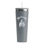 Fire RTIC Everyday Tumbler with Straw - 28oz - Grey - Single-Sided (Personalized)