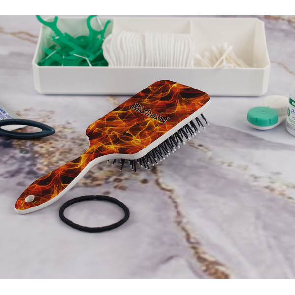 Fire Hair Brush - In Bathroom