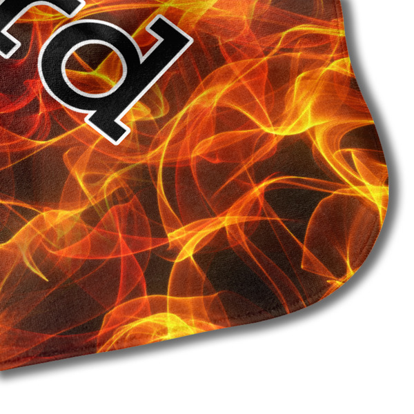 Fire Hooded Baby Towel- Detail Corner