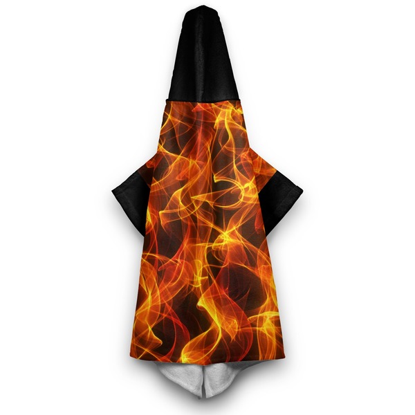 Fire Hooded Towel - Hanging