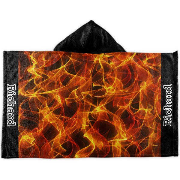 Custom Fire Kids Hooded Towel (Personalized)