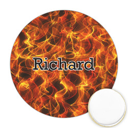 Fire Printed Cookie Topper - Round (Personalized)