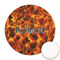 Fire Printed Cookie Topper - Round (Personalized)