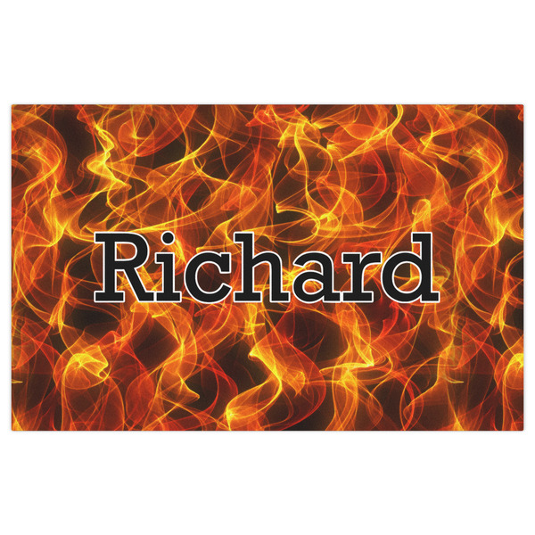 Fire Indoor / Outdoor Rug - 5'x8' - Front Flat