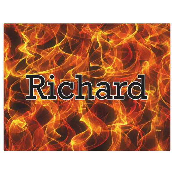 Fire Indoor / Outdoor Rug - 6'x8' - Front Flat