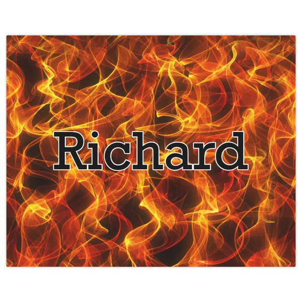 Fire Indoor / Outdoor Rug - 8'x10' - Front Flat