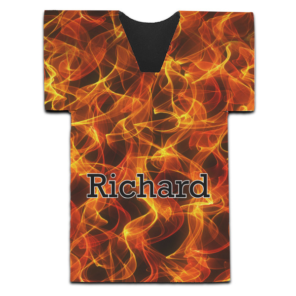 Custom Fire Jersey Bottle Cooler (Personalized)