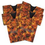 Fire Jersey Bottle Cooler - Set of 4 (Personalized)