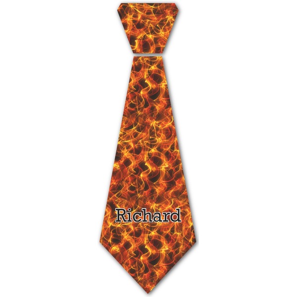 Custom Fire Iron On Tie (Personalized)