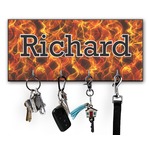 Fire Key Hanger w/ 4 Hooks w/ Name or Text