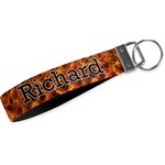 Fire Wristlet Webbing Keychain Fob (Personalized)