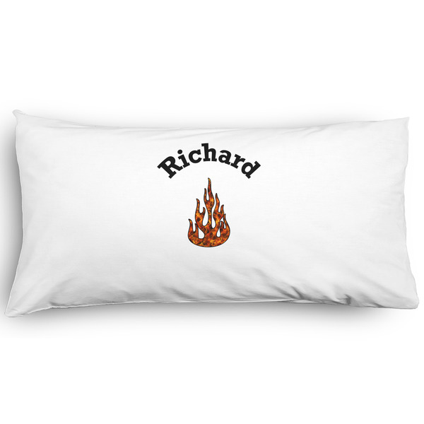 Custom Fire Pillow Case - King - Graphic (Personalized)