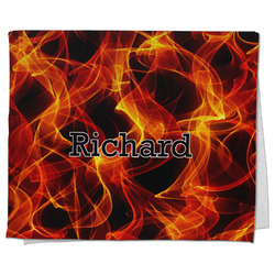 Fire Kitchen Towel - Poly Cotton w/ Name or Text