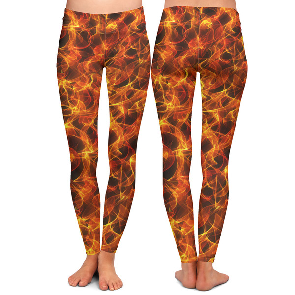 Fire Ladies Leggings - Front and Back