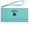 Fire Ladies Wallet - Leather - Teal - Front View