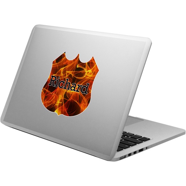 Custom Fire Laptop Decal (Personalized)