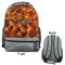 Fire Large Backpack - Gray - Front & Back View