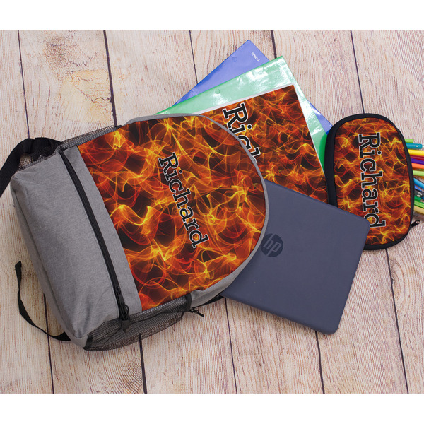 Fire Large Backpack - Gray - With Stuff