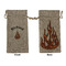 Fire Large Burlap Gift Bags - Front & Back