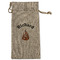 Fire Large Burlap Gift Bag - Front (Personalized)