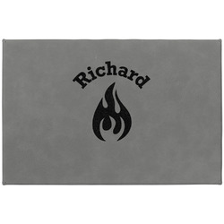 Fire Large Gift Box w/ Engraved Leather Lid (Personalized)
