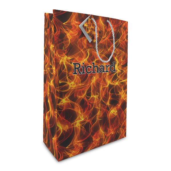 Custom Fire Large Gift Bag (Personalized)
