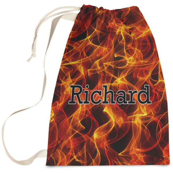 Custom Fire Laundry Bag - Large (Personalized)