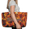 Fire Large Rope Tote Bag - In Context View
