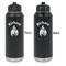 Fire Laser Engraved Water Bottles - Front & Back Engraving - Front & Back View