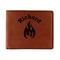 Fire Leatherette Bifold Wallet (Personalized)