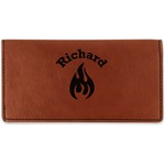 Fire Leatherette Checkbook Holder (Personalized)