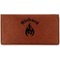 Fire Leatherette Checkbook Holder - Double Sided (Personalized)