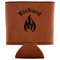 Fire Leatherette Can Sleeve - Flat