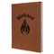 Fire Leatherette Journal - Large - Single Sided (Personalized)
