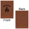 Fire Leatherette Journal - Large - Single Sided - Front & Back View