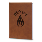 Fire Leatherette Journal - Large - Double Sided (Personalized)