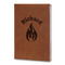Fire Leatherette Journals - Large - Double Sided - Angled View