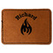 Fire Leatherette Patches - Rectangle