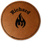 Fire Leatherette Patches - Round