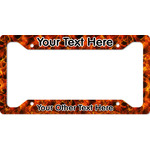 Fire License Plate Frame (Personalized)